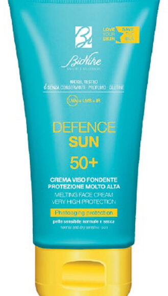 defence sun 50+ crema viso fondente